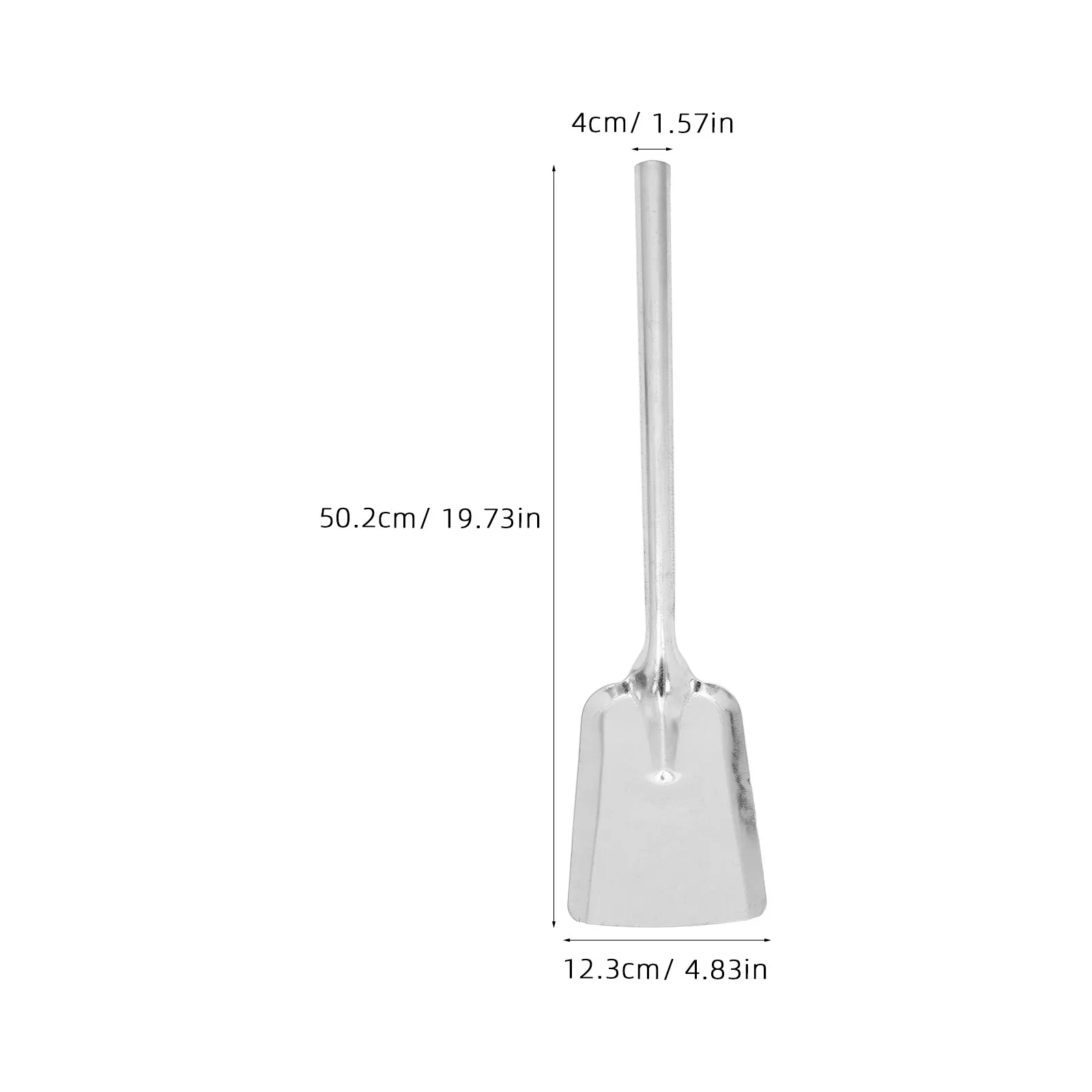 Ergonomic Fireplace Shovel Metal Ash Coal Scoop Heat Resistant for Indoor Fireplace Kitchen Stove Charcoal Grill Campfire