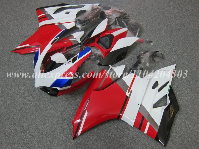 4Gifts New ABS Motorcycle Fairings Kit Fit For Ducati Panigale 899 1199 2012 2013 2014 2015 2016 Bodywork Set Red Blue White