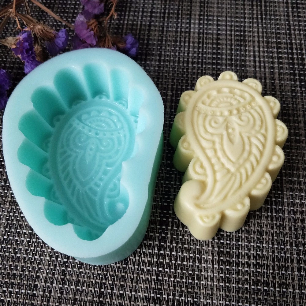 3D Eyes of Fatima Emboss Handmade Soap Making Molds, Silicone Soap Mould, Candle, Paisley Art Mold, Resin Clay Mold, PRZY QT0120