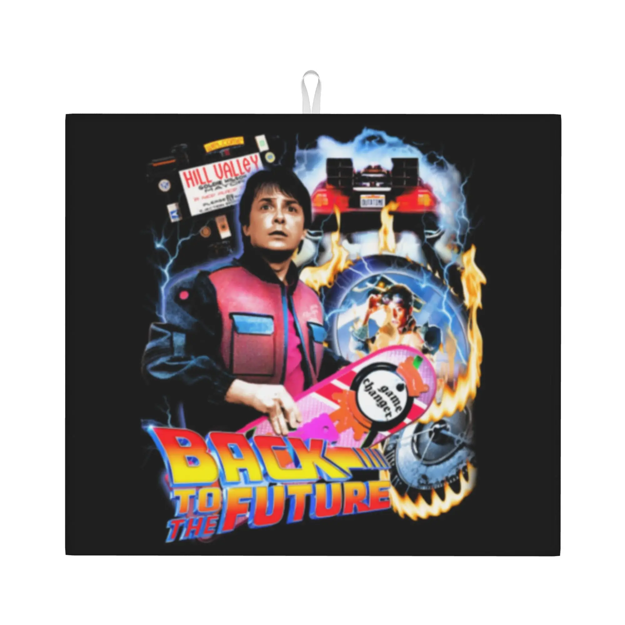 Drying Mat For Kitchen Movies Race Cars Back To The Future Water Absorbent Waterproof On Slip Kitchen Counter Protector Mat