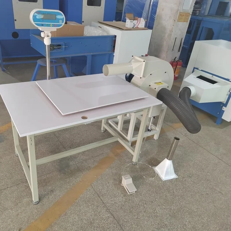 Upgraded Portable Fiber Cotton Filling Pillow Machine for Sofa and Pillow Industry Commercial Use