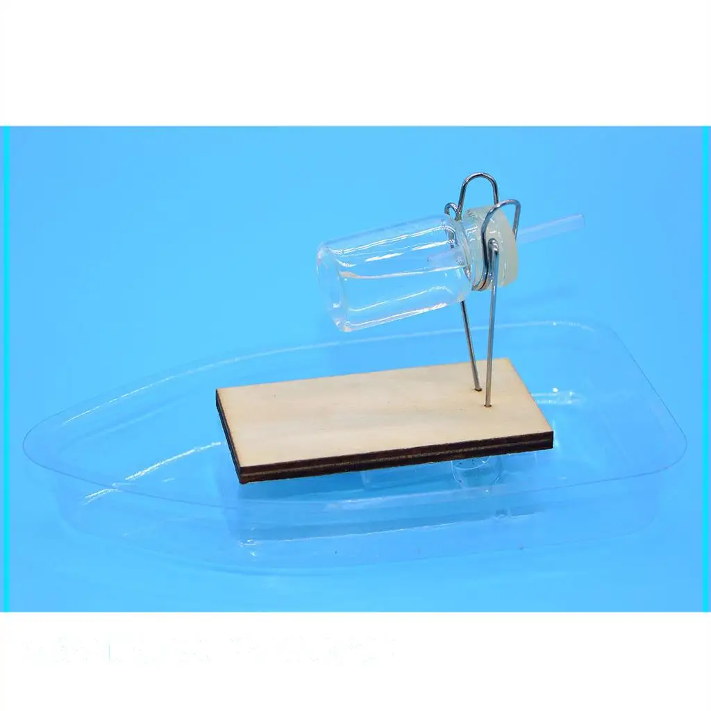 Plastic Steamboat Model Physics Educational Toys DIY Assembly Learning Kit Science Experiment Tool for Junior High School
