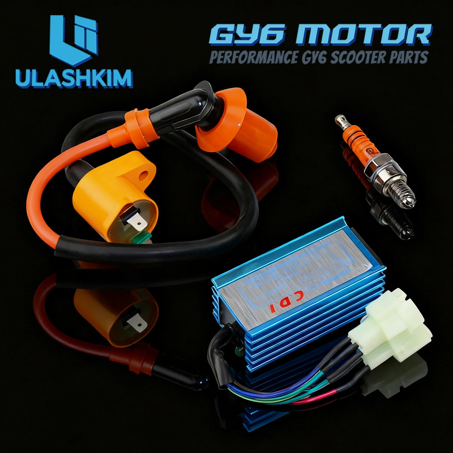 RACING CDI GY6 50 125 150 Ignition Coil Spark Plug For GY6 Scooter Moped 50CC 150CC /For Scooter Moped performance racing CDI Q