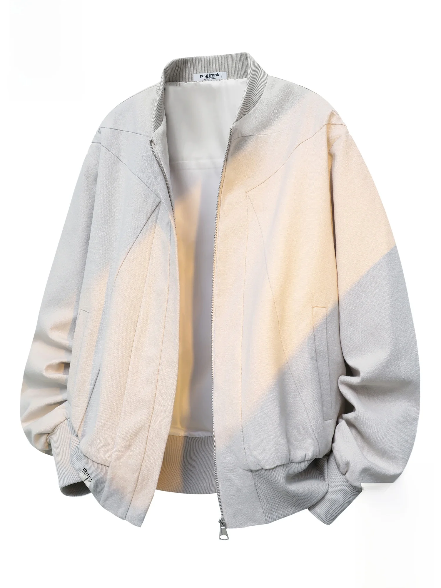 

Мужская куртка Paul Frank в американском стиле, весна-осень, с отложным воротником, свободного кроя, из хлопка, с длинными рукавами, повседневная, модная, в стиле пилот/бейсбол.