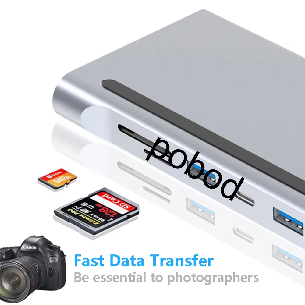 USB C Laptop Docking Station HDMI VGA USB PD LAN RJ45 SD Hub Adapter for Laptop Macbook DELL HP XPS Surface Lenovo ThinkPad Dock