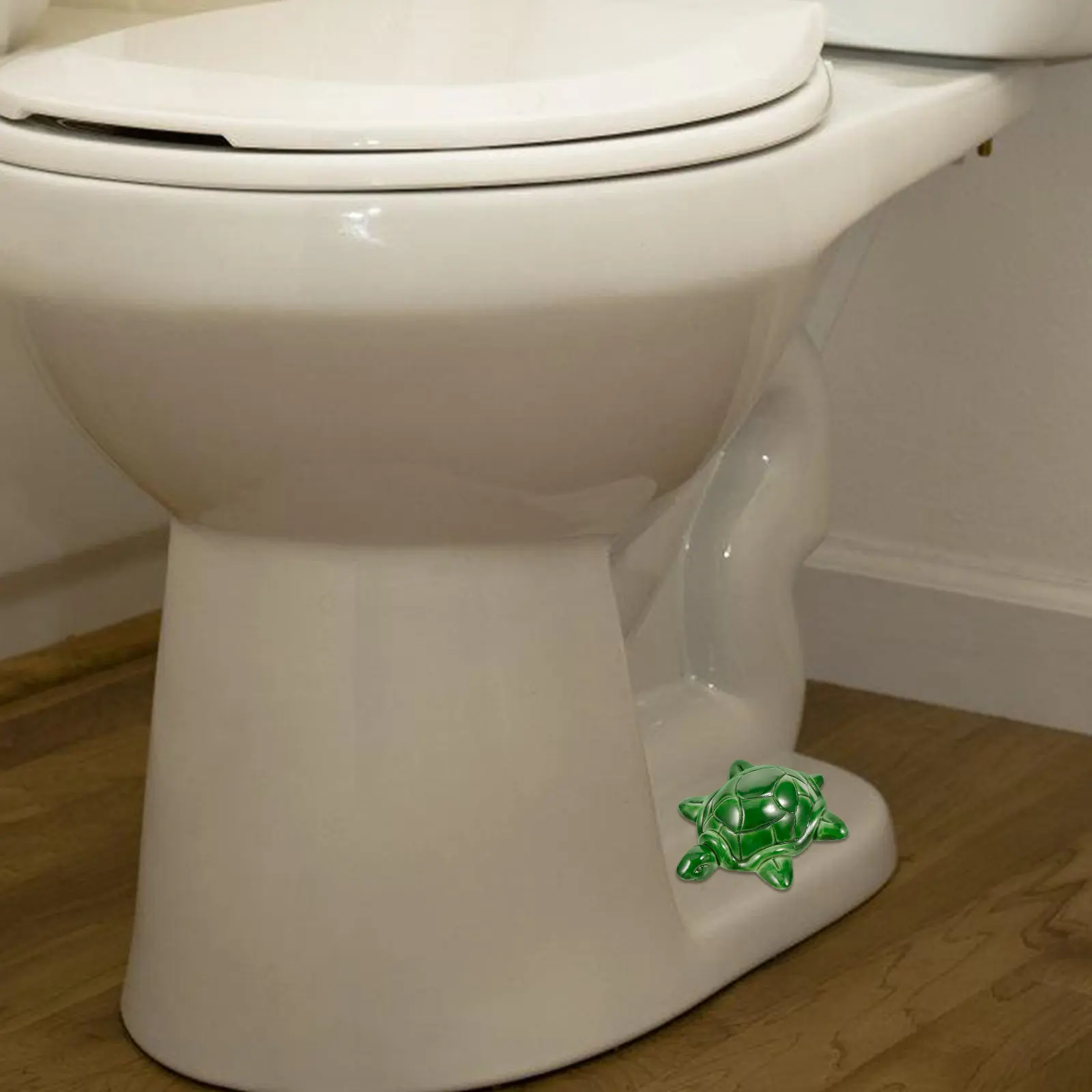 

Turtle Shaped Toilet Bolt Cap Cover Ceramic Push-on Universal Toilet Bowl Bolt Covers for Easy Installation Bathroom Decorative