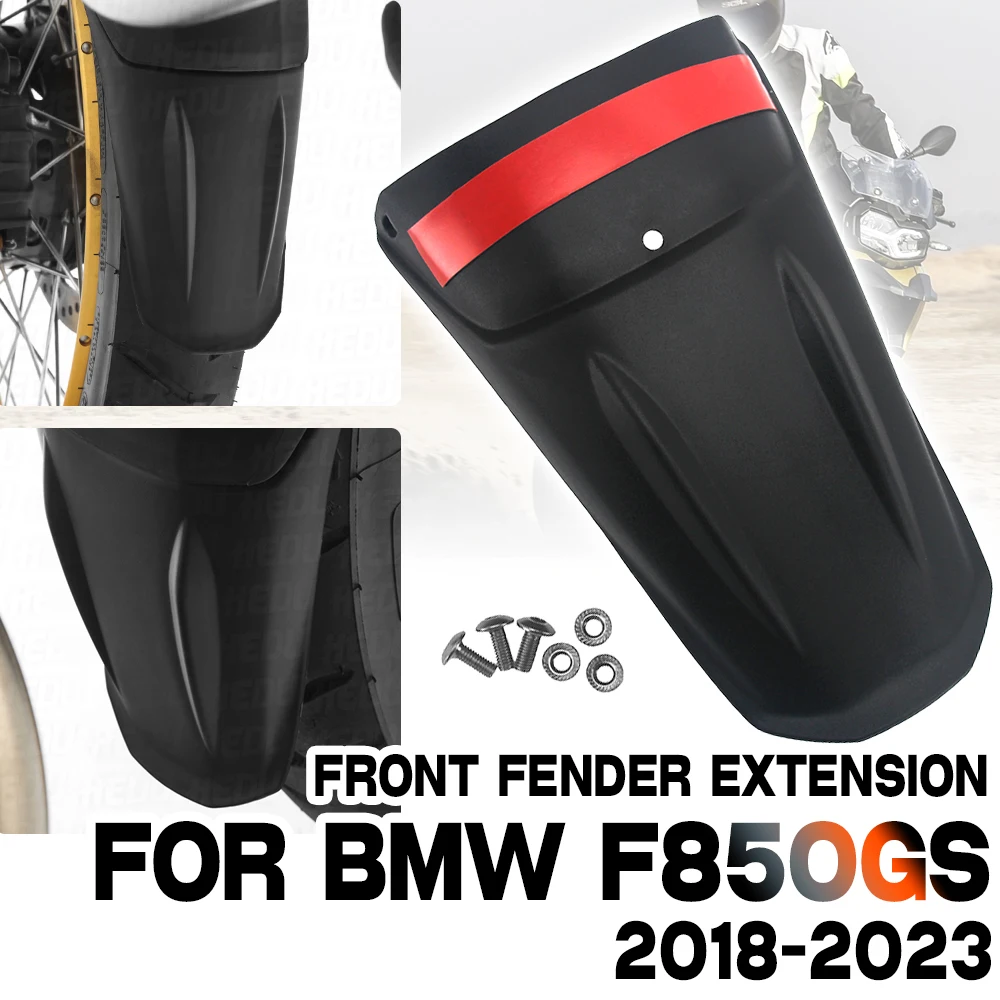ABS Fender Extender F900GS For BMW F850GS ADV F 850 GS 2018 2024- F 900 GS 2023- Adventure Accessories Front Mudguard Extensions
