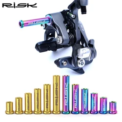1Set Titanium Road Bike C Caliper Nut, Bicycle Brake Turning Point Fixing Screw Bolt with Washer, C-Brake Pivot Nut UT6800 DA