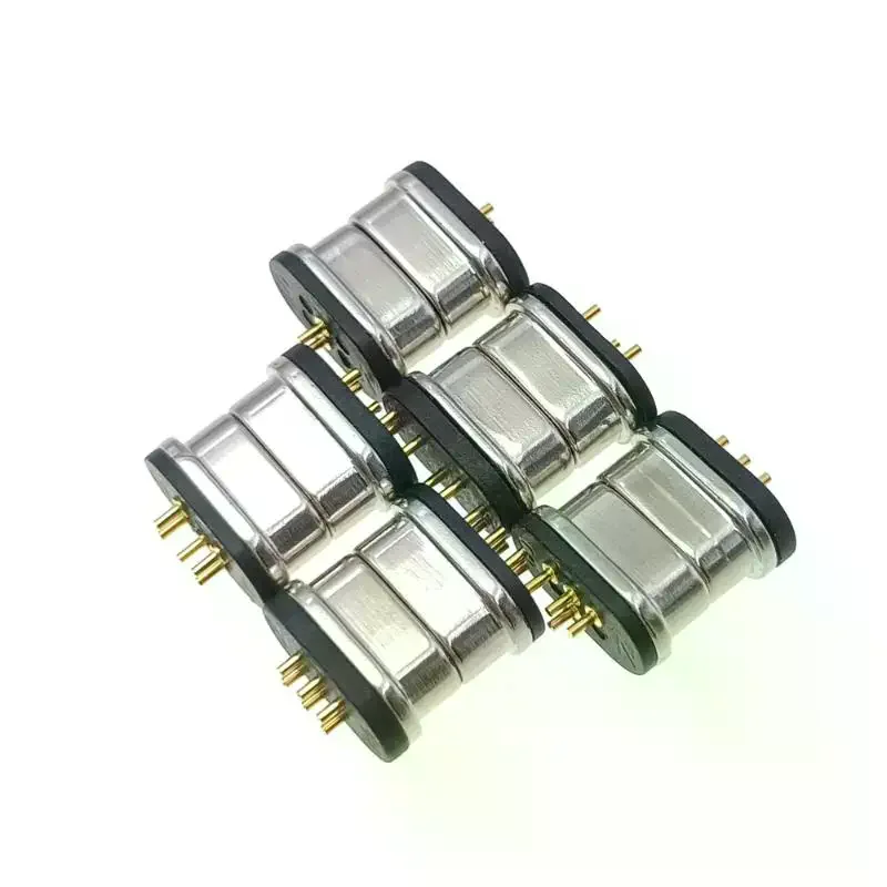 1 Set Spacing 2.54mm Pogopin Male Female Spring Loaded DC Power Socket Magnetic Pogo Pin Connector 5V2A 2Pin 3Pin 4Pin 5Pin 6Pin