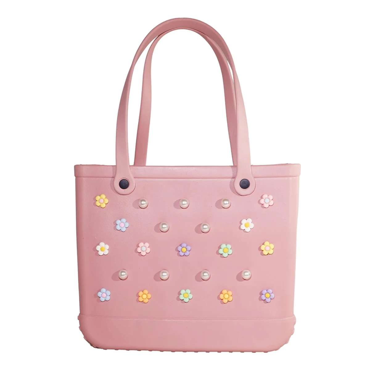 Accesorios dijes, insertos de accesorios de bolsas de playa de goma, dijes de bolsa de flores de Margarita para bolsa Bogg CALIENTE