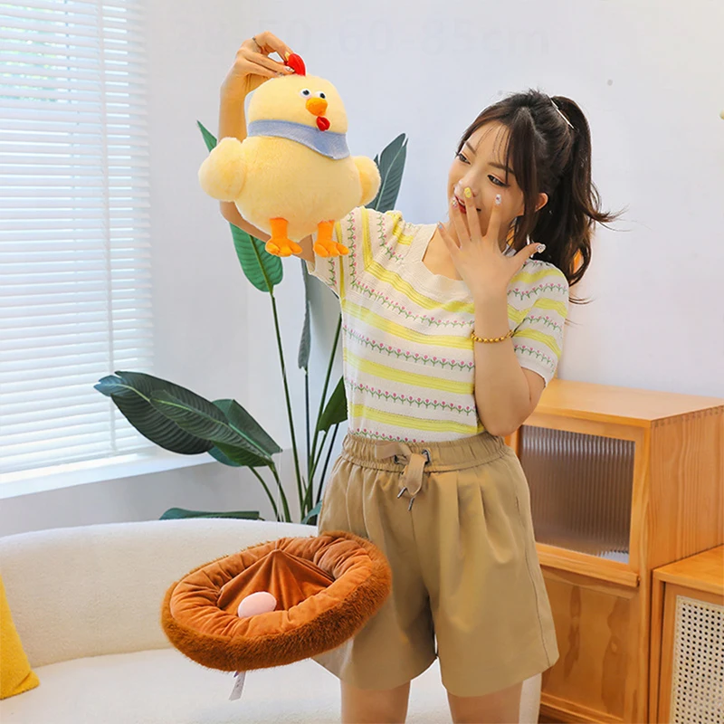 

Kawaii Plush Chicken Toy Stuffed Doll Cute Chick Dondon Baby Kids Birthday Xmas Gift Sofa Decor Wholesale