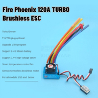 Fire Phoenix New Version 120A Sensing Brushless ESC BEC Support Sensor/Sensorless motor Bigfoot Off-Road Climbing Drift Car