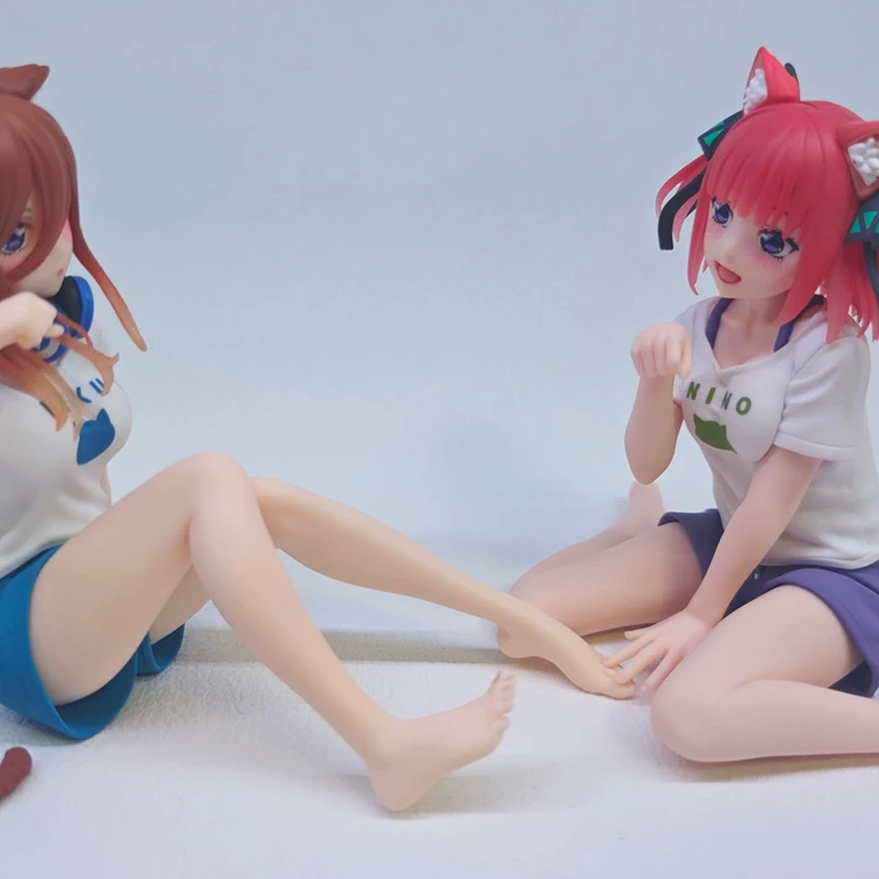 TAiTO Desktop Cute The Quintessential Quintuplets Nakano Ichika Nino Miku Yotsuba Itsuki Cat Room Wear Anime Action Figures Toy