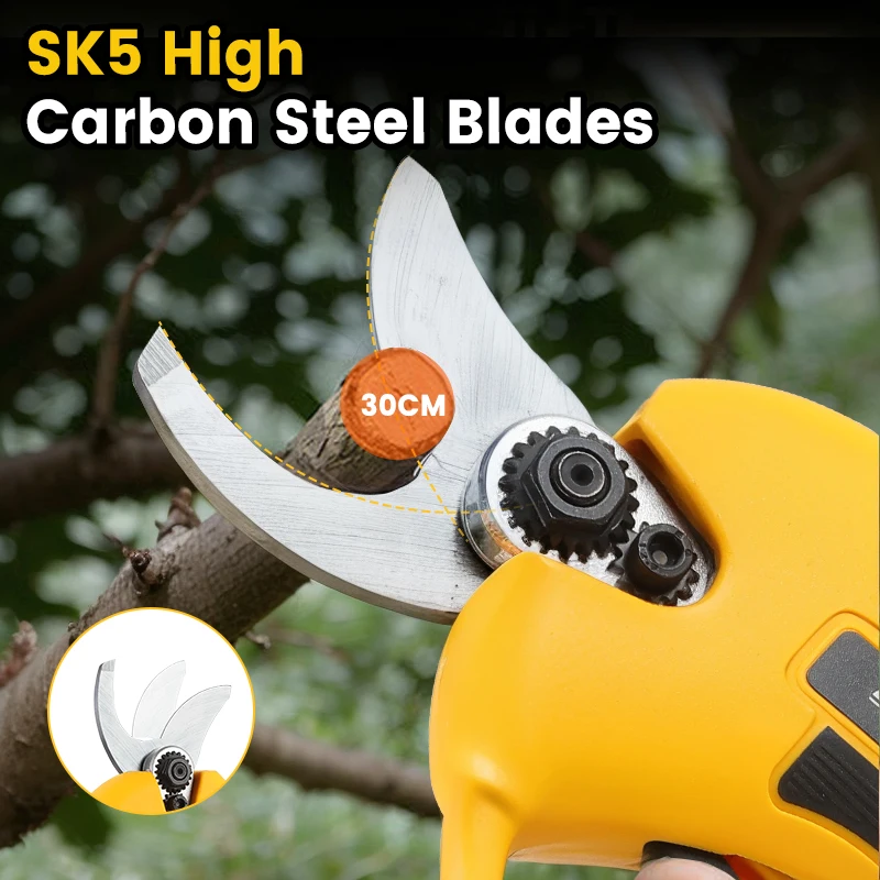 Brushless 30mm Electric Pruning Shear Fruit Tree Bonsai Cordless Pruning Scissors Power Tools For Makita 18V Battery Pin