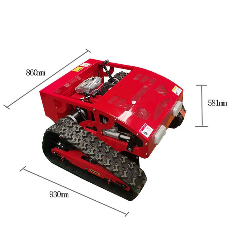 New Remote Control Crawler Mower Gasoline Engine Self-Propelled Household Weeding Lawn Pruning Maintenance Robot