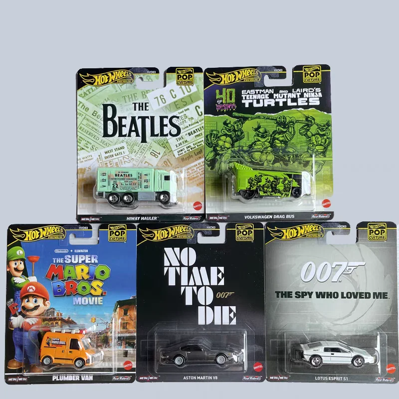 

Genuine New Hot Wheels 1/64 Hxd63-D Series Volkswagen Drag Bus Aston Martin V8 Plumber Van Lotus Esprit Car Toys Diecast Vehicle