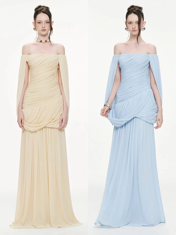 

Летнее платье-макси Nibber Vacation для женщин: элегантное, облегающее, с вырезом-лодочкой, без рукавов, однотонное, для дня рождения, модное, шикарное.