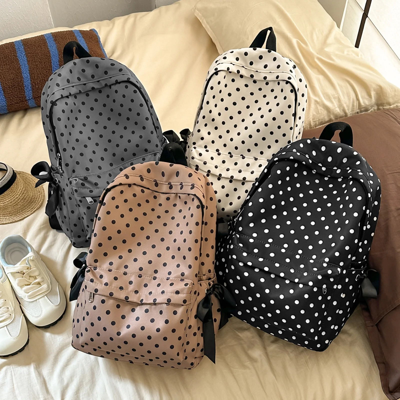 Cute Polka Dot Travel Daypack - огляд і ціна Women Bags For College