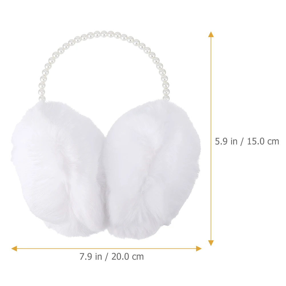 2Pcs Plush Earmuffs Bright Color Plush Ear Covers Windproof Ear Covers Winter Accessory for Outdoor Activities in Cold Weather