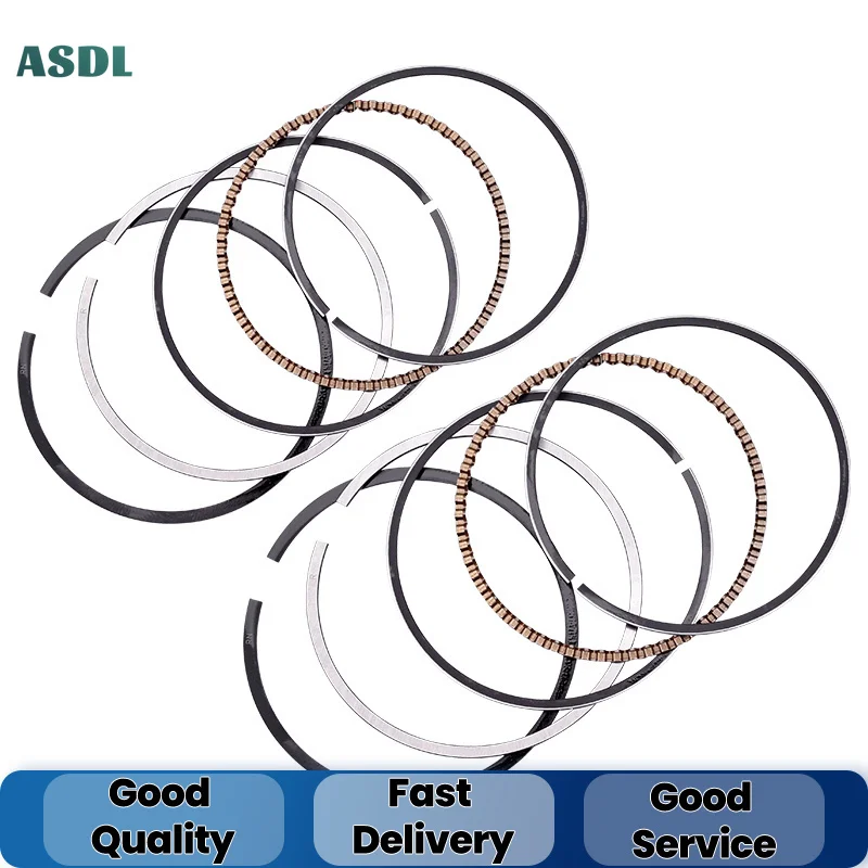 2pc 53mm 53.25mm 53.5mm 53.75mm 54mm STD 0.25 0.5 0.75 1.0 Motorcycle Piston Rings For HONDA OEM 13011-KBG-305 KR3 CA250 CA 250