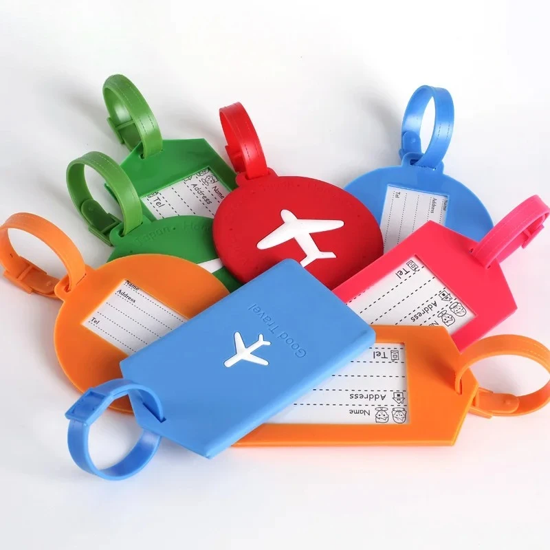 

Fashion Simple Travel Accessories Luggage Tag Women Men Silica Gel Card Cover ID Addres Holder Baggage Tags Portable Label