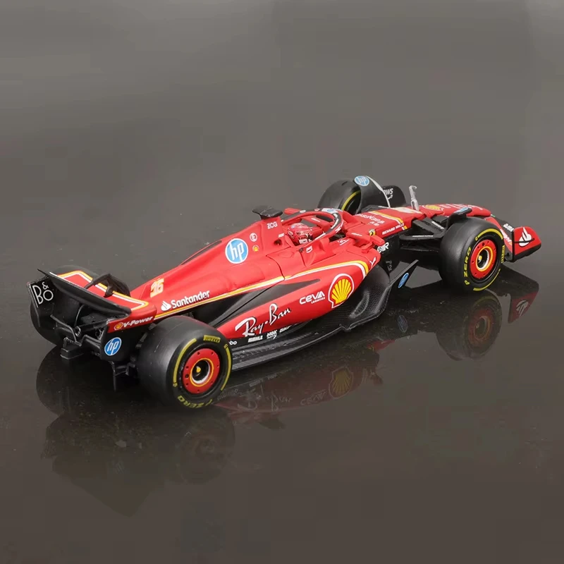 New Bburago 1:43 F1 Ferrari SF-24 Hardcover 16# Leclerc 55# Sainz Formula 1 Car Ferrari Die-cast Model Alloy Car Collection Toy