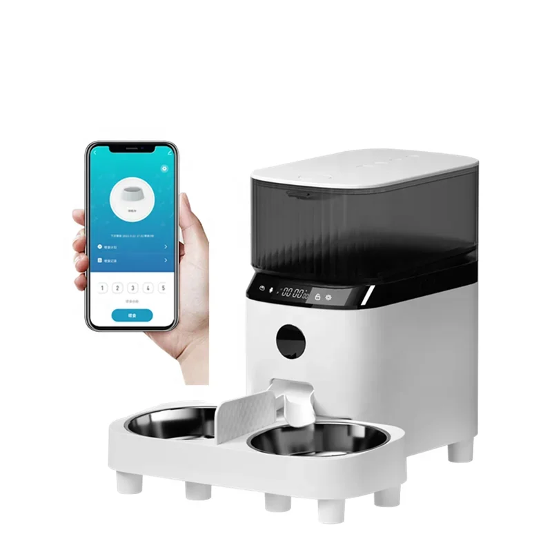 

5L Automatic Pet Dry Food Dispenser Pet Feeder With Wifi Camera App Control For Dogs Cats