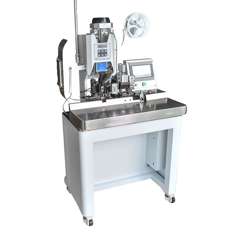 Multi core wire automatic stripping and terminal punching machine, sheathed wire fully automatic continuous stripping and tape