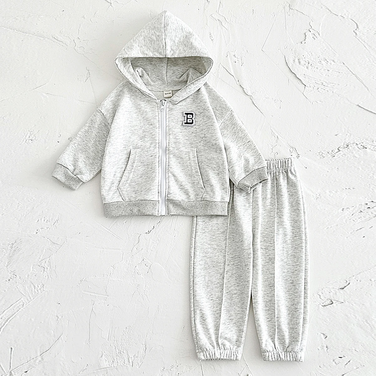 Fall Winter Baby Clothes Cotton Thick Set Boys Girls Jacket Hoodie+Sweatpant Full Zip Child Tracksuit  Kids Clothes Infant 0-4Y