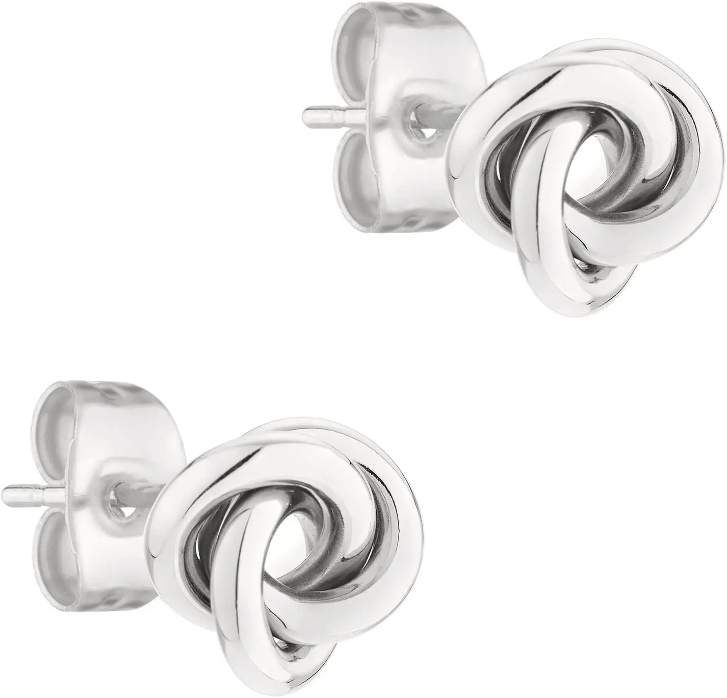 

Berlin Women's Earrings - Knot Studs & Hoops in Stainless Steel - Modern and Wonderful
