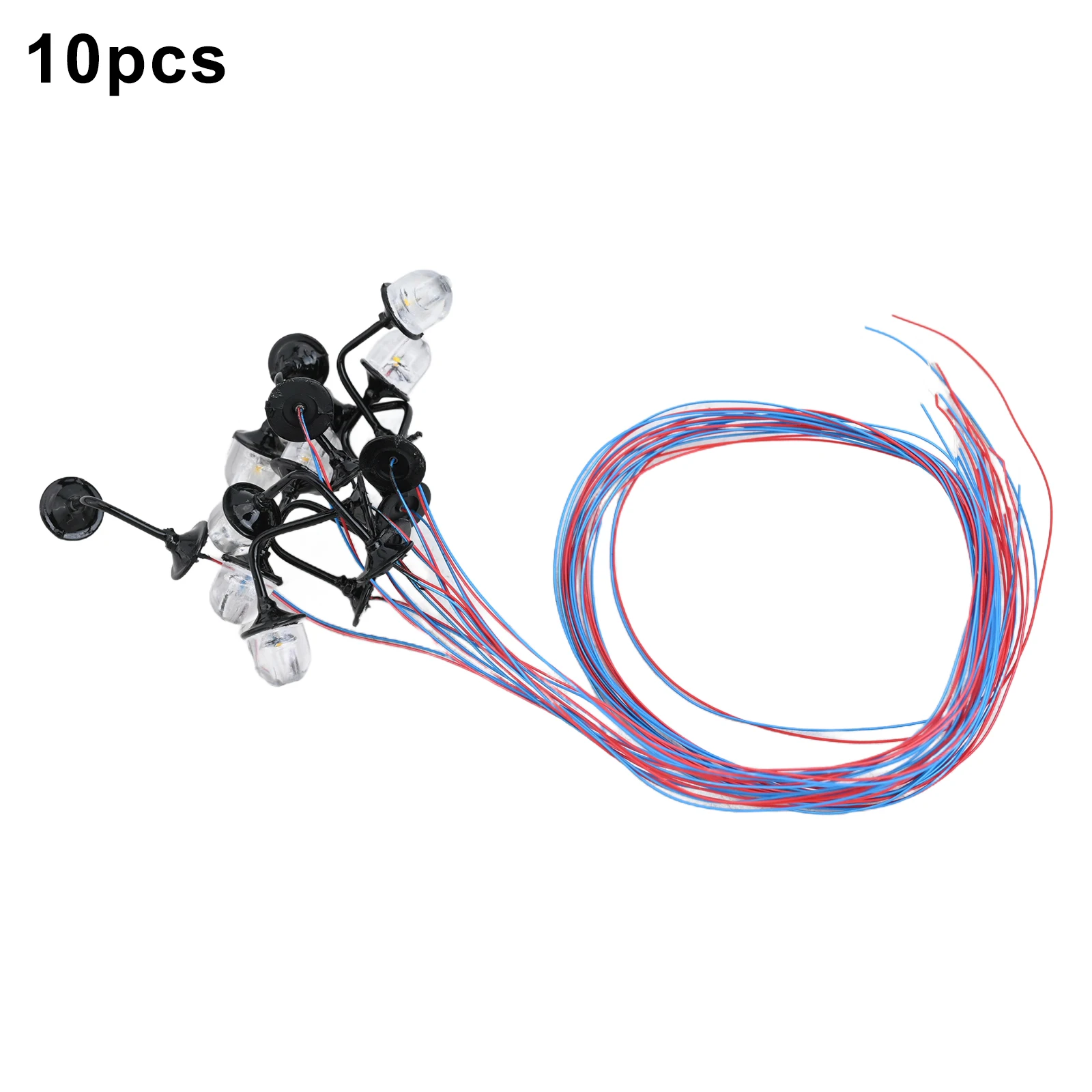 

10 Pieces Wall Lights Complete Lamps Wall Lights Warm White 1-lamp Suitable For Model Railway HO Scale Brand New