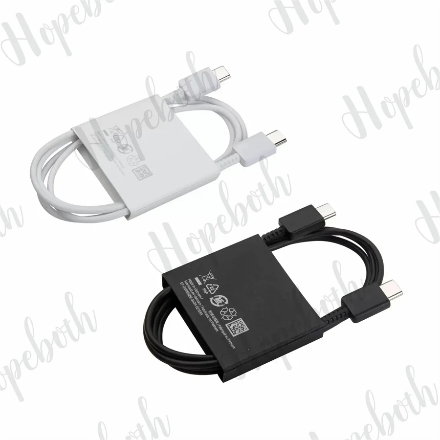 

100pcs 1M 3ft Fast Quick Charge Type c to type c USB-C Cable Cord line For Samsung S22 S10 S20 S21 Note 20
