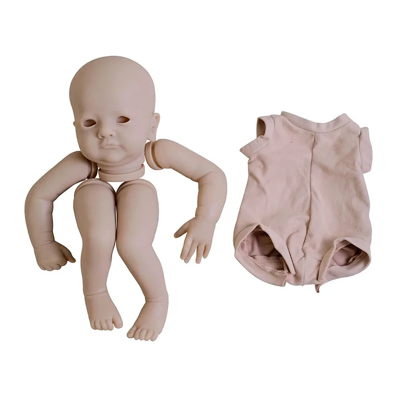 Kit de bebé Reborn de Color fresco de 18 pulgadas Mila Soft Touch sin pintar piezas de muñeca sin terminar