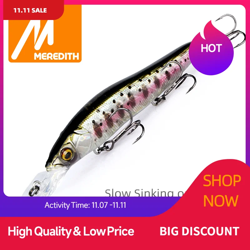 Soft Minnow Wobbler Fishing Lures 110mm