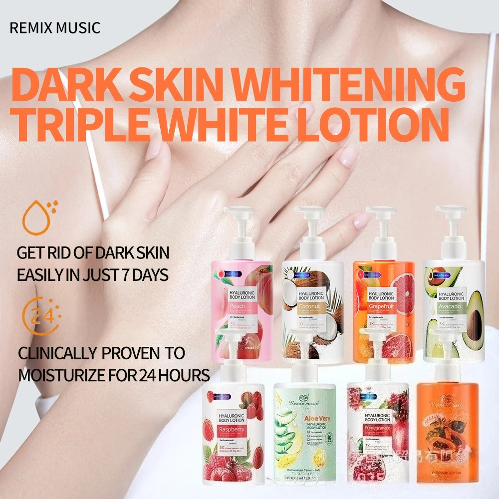 

300g VC Hyaluronic Acid Body Lotion Lasting Fruit Fragrance Moisturizing Brightening Complexion Improving Dry Skin Skincare