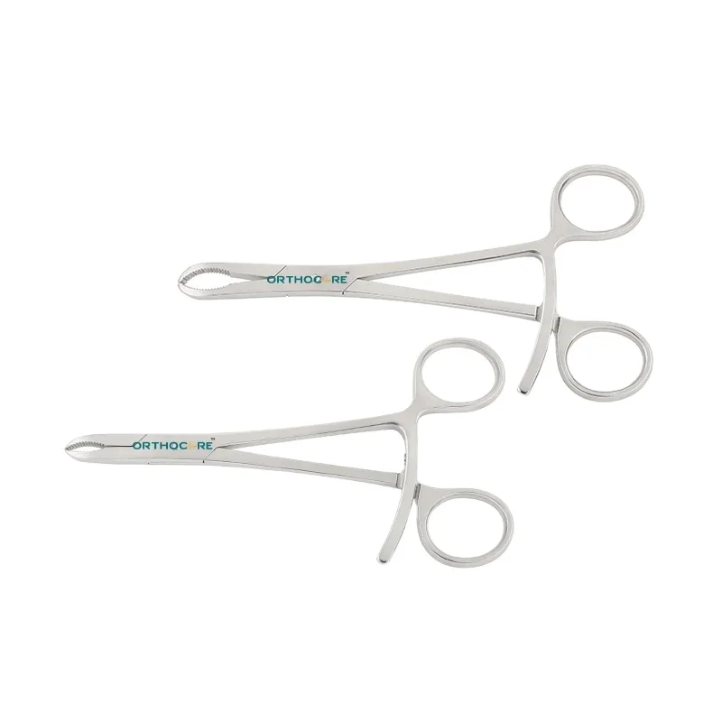 Mini Veterinary Orthopedic Instrument Equipment Serrated Bone Holding Forceps for Dogs with Jaws