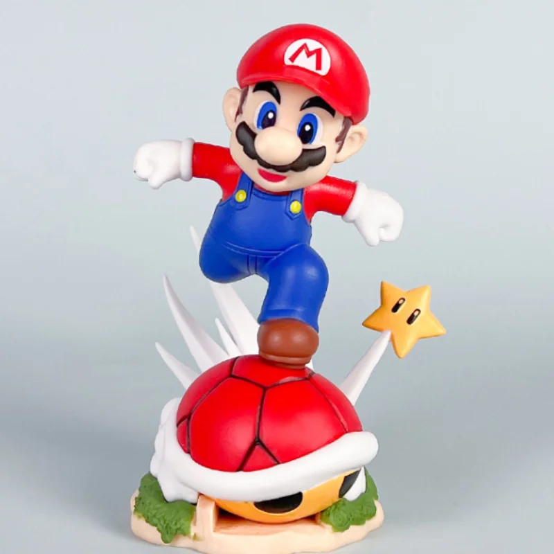 Anime Handmade Super Mario Run Bar Mario Pok é mon Mini Square Scene Smart Model Desktop Ornament