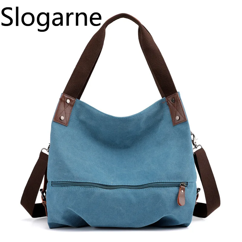Women Canvas Messenger Bags Ladies Cotton Handbags Tote Bolsas Femininas Ladies Shoulder Crossbody Bags Women's Top-Handle Bags