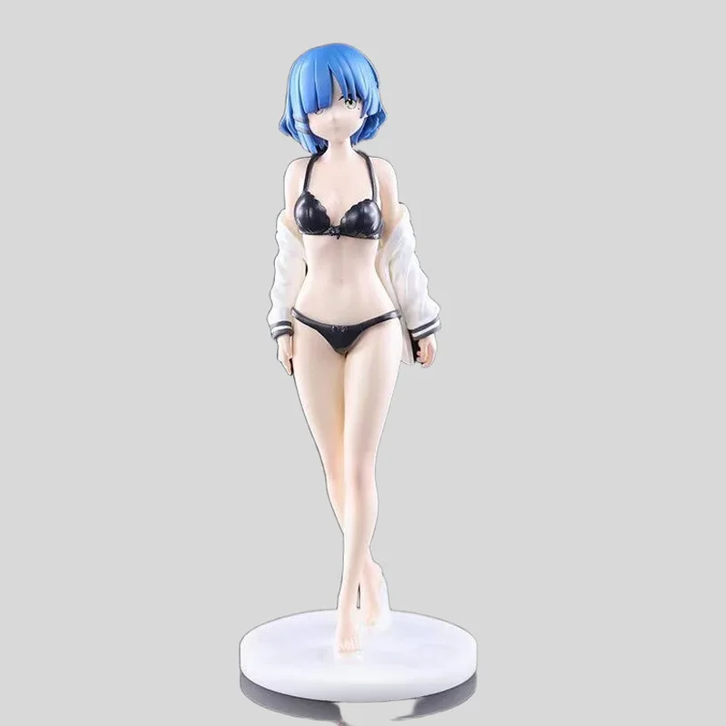 

Bocchi The Rock! Character Ryo Yamada Lovely Girl With Blue Hair Pool Party Figure Collection Ornaments Anime Peripheral Gifts