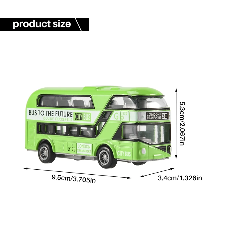 Autobús de dos pisos, autobús de Londres, coche de diseño, juguetes, autobús turístico, vehículos de transporte urbano, vehículos de viajero