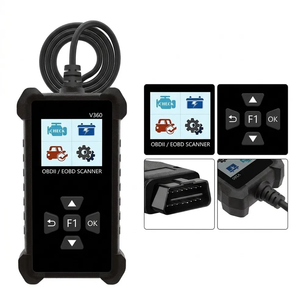 For OBD2 Scanner for Check Engine Light Diagnostic Tool Read Clear DTCs Live Data Stream Graphing Freeze Frame I/M