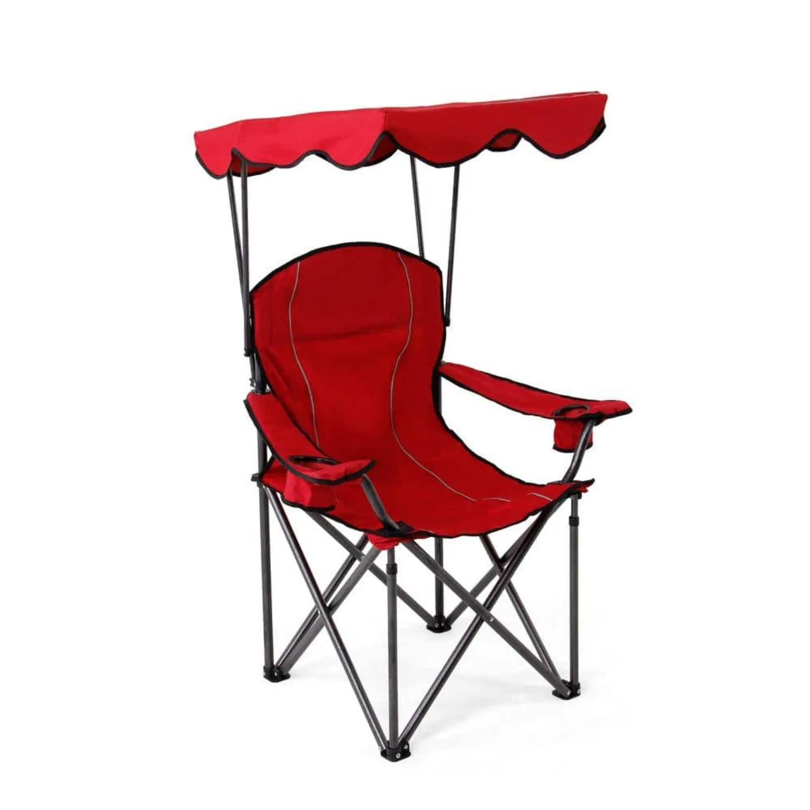 

Camping Chair With Canopy 50+ UPF Light Blue Folding Chair