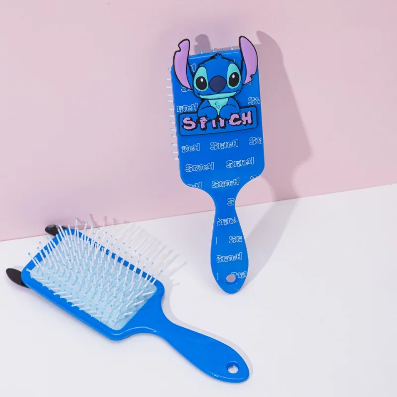 Disney Animation Lilo & Stitch Cute Cartoon Stitch Peripheral Air Cushion Massage Comb Quicksand Comb Girl&Child Holiday Gifts