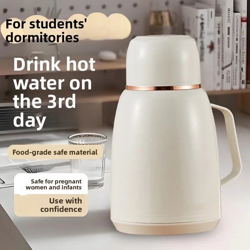 

Red Glass Inner Vacuum Insulated Water Bottle Home Use Warm Water Bottle Long Lasting Hot Water Pot Rock Lemon Modern Simple ...