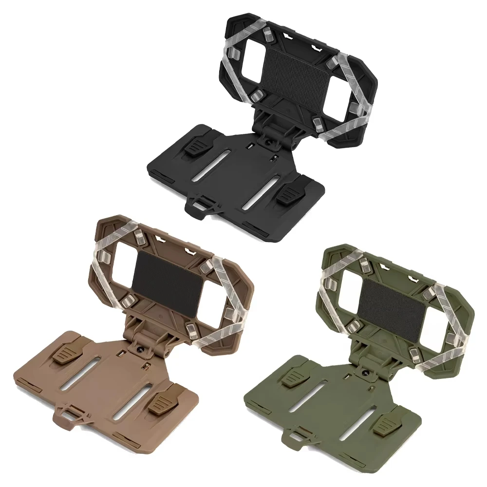 1/5/10PCS Tactical Folded Navigation Board Practical Chest Bag Map Case Mobile Phone Holder Pouch Molle Vest Airsoft Accessories