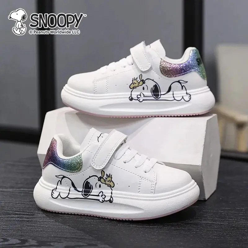 Snoopy Kawaii Anime Cartoon Series Winter New Boys Trend Versatile Velcro Shoes Casual Shoes Student Birthday Gift Wholesale