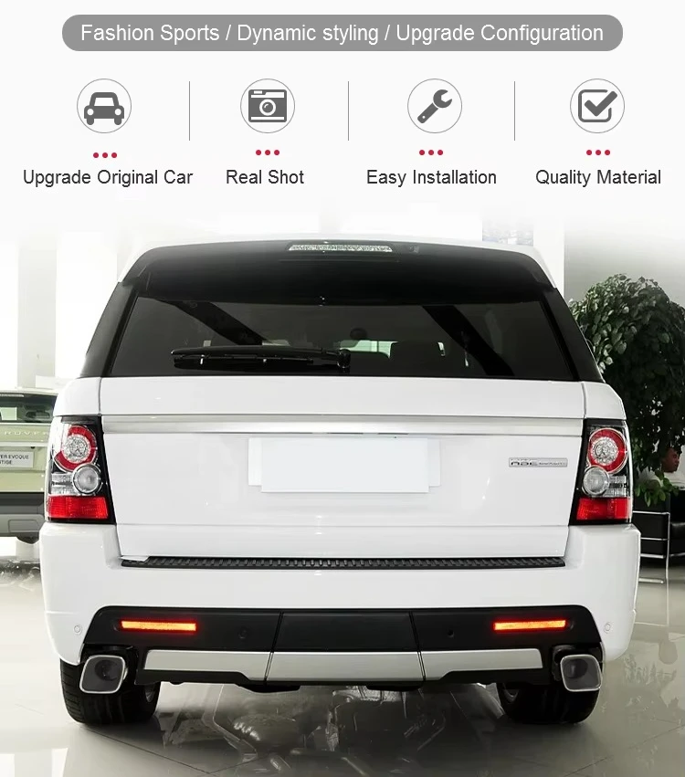 Factory Custom Car Exhaust Pipes For  Universal L320 Up Quality Stainless Steel Exhaust Tips System Muffler Tips