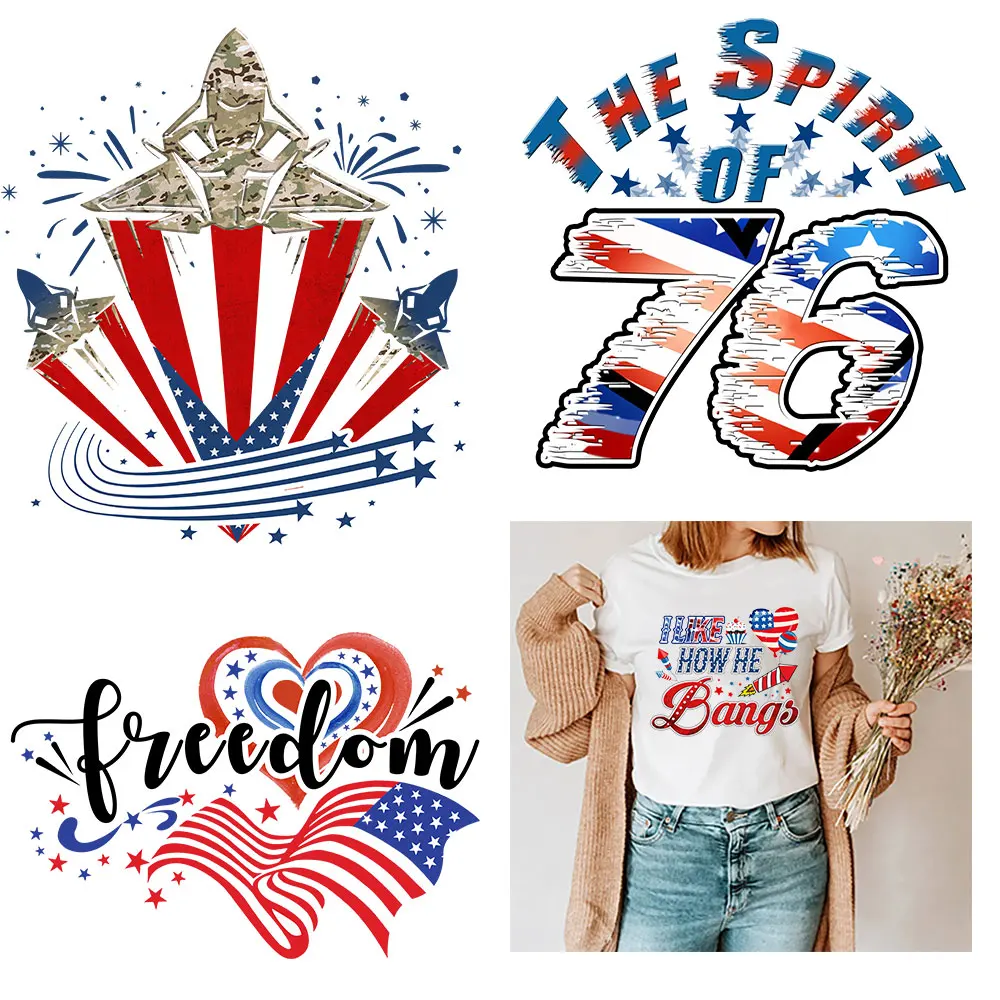 The Spirit Of 76 Designs Iron Patches For Clothing Heat Transfer Stikers Transfert Thermocollants T-shirt Hoodies Parches