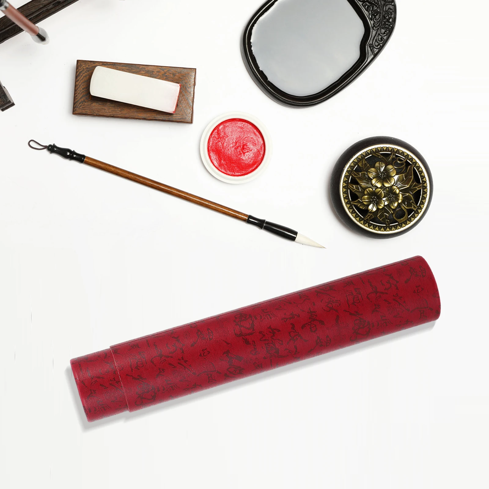 أنبوب تخزين الملصقات القابل للتعديل للأوراق المدرفلة مخططات الأعمال الفنية مقاومة للرطوبة والغبار وغطاء نهاية قوي بتصميم أنبوب بريد #1