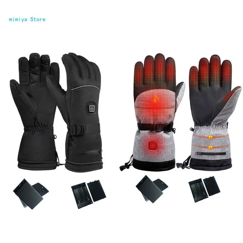 

pipi Electric Self-Heating Gloves for Winter Sports Motorcycle Skiing Hiking, Outdoor Work Hand Warmer Touching Screen Gloves